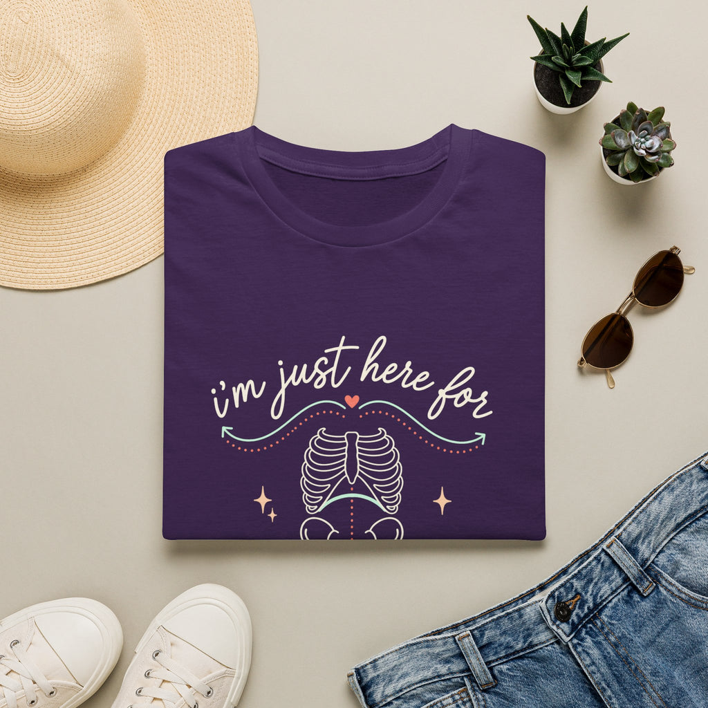 Here for Diaphragmatic Breathing T-Shirt