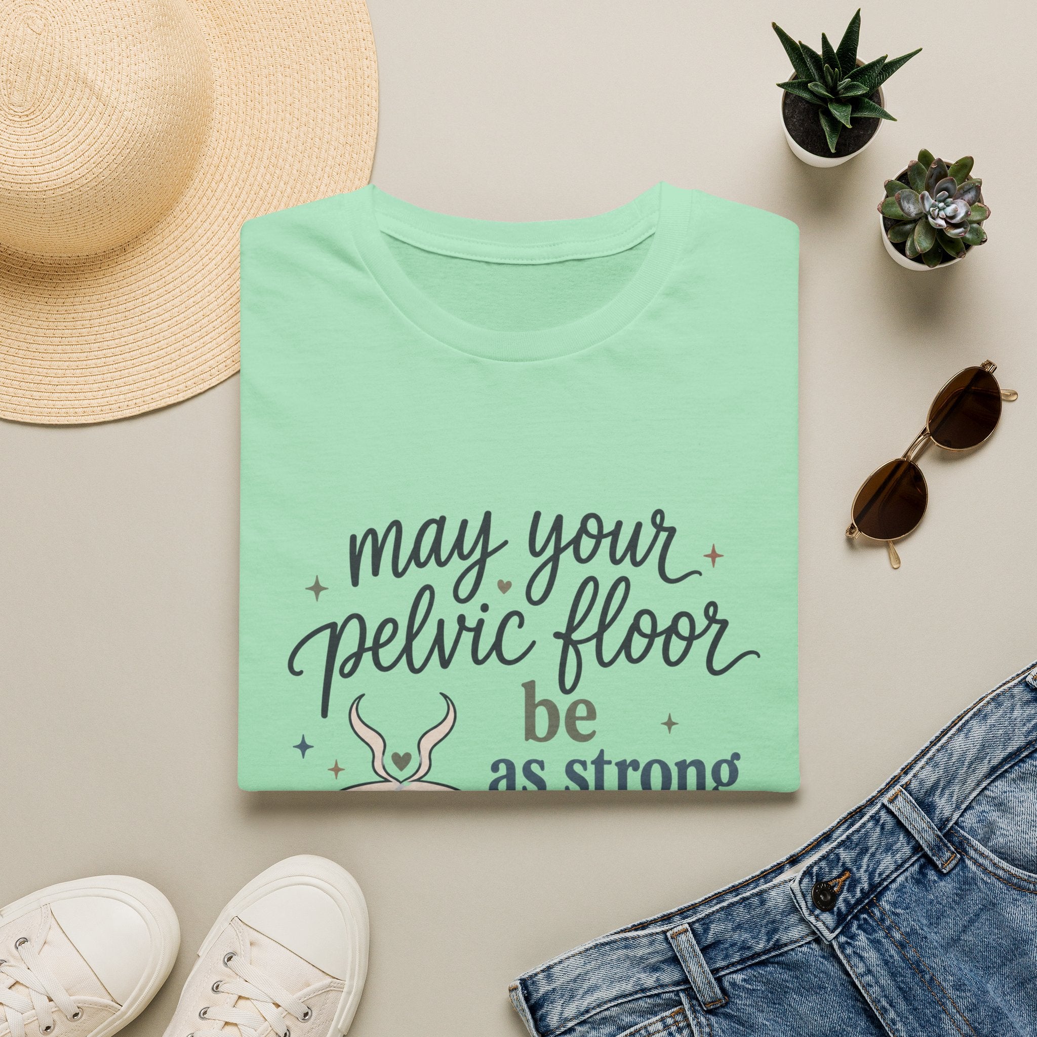 Pelvic Floor Strong As Coffee T-Shirt